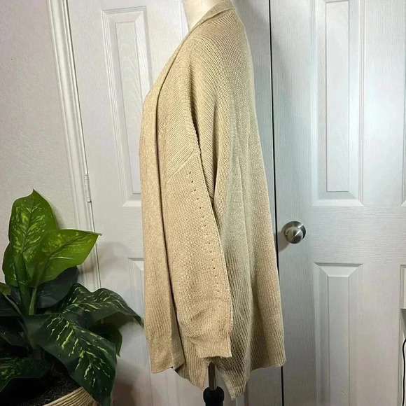 Universal Thread Women’s Open-front Cozy Knit Cardigan Color Tan Various Sizes - Picture 9 of 15